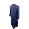 J.McLaughlin Navy Blue Dress Tiered Career Cocktail 3/4 Sleeve - Size Medium - Image 3