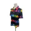 ACEGOLFS UPF 50+ Golf Polo Shirt Moisture Wicking Colorful Argyle Print - Size M - Image 3