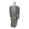 Tahari Arthur S. Levine Metallic Silver Party Dress Sheath Cocktail Size 8 - Image 3