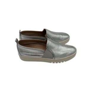 Vionic Cambria Slip On Sneakers Metallic Silver Comfort Shoes Size US 6.5