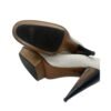 Lanvin White Leather Pumps Polka Dot Heels Cone Heel Made in Italy Size 38 - Image 4