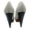 Lanvin White Leather Pumps Polka Dot Heels Cone Heel Made in Italy Size 38 - Image 3