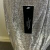 Tahari Arthur S. Levine Metallic Silver Party Dress Sheath Cocktail Size 8 - Image 5