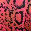 Julie Brown NYC Button Up Hidden Placket Shirt Reptile Pink Black - Size 10 - Image 4
