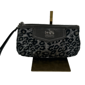 Vintage Coach Ocelot Wristlet Bag Pristine