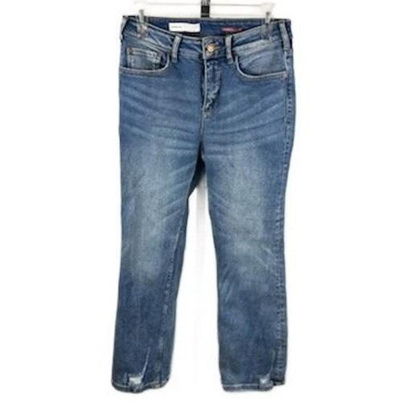 Pilcro Anthropologie Women's Jeans Distressed Hem Denim Size 28