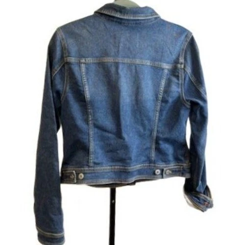 Pilcro Letterpress Anthropologie Denim Jean Jacket Medium Wash Size Large - Image 2