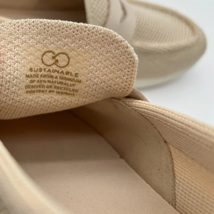 Cole Haan Shoes Women's 8 B Zerogrand Knit Loafer Slip On Sneakers Gold Beige - Image 6