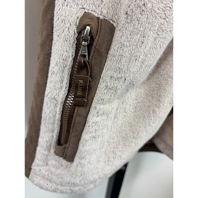 KUHL Fleece Women's Size XS Gray Vail Embroidered Logo Full Zip Jacket Cozy - Image 4