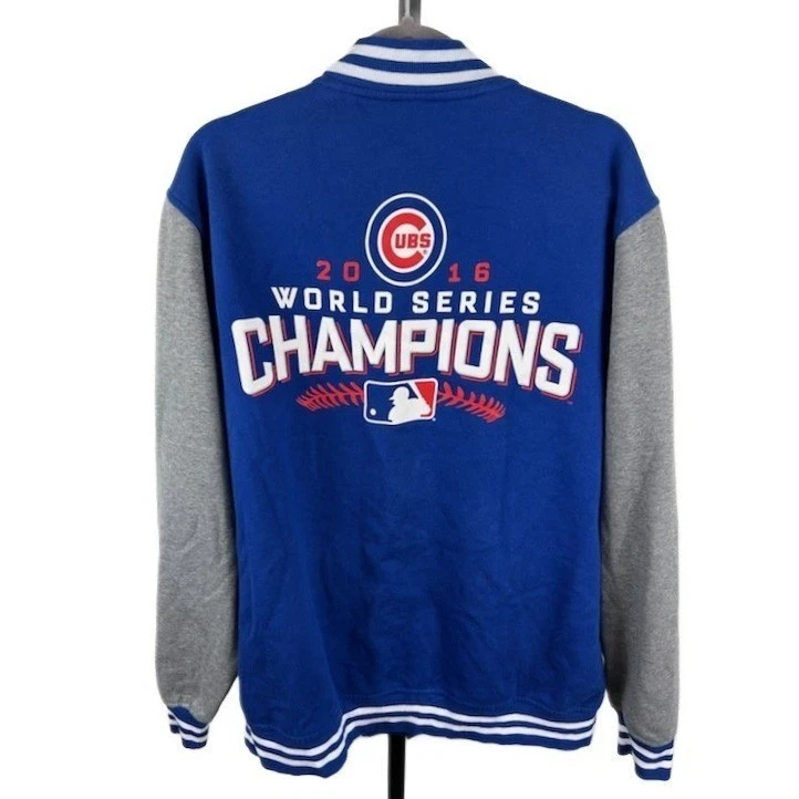 Fanatics Chicago Cubs Jacket Men's Size XL World Series Champions Varsity Coat - Image 3