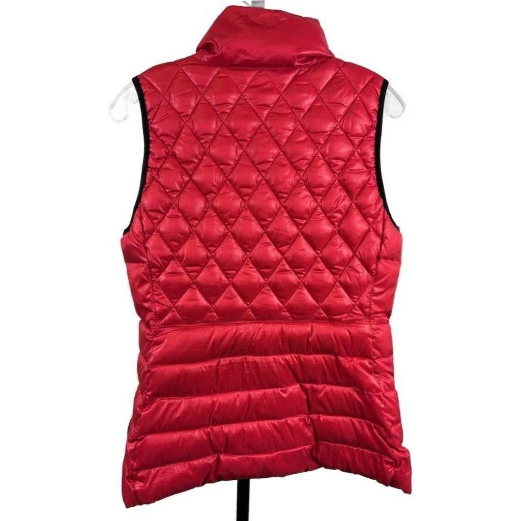 Calvin Klein Performance Women's Size Medium Red Quilted Puffer Zip Front Vest - Image 2