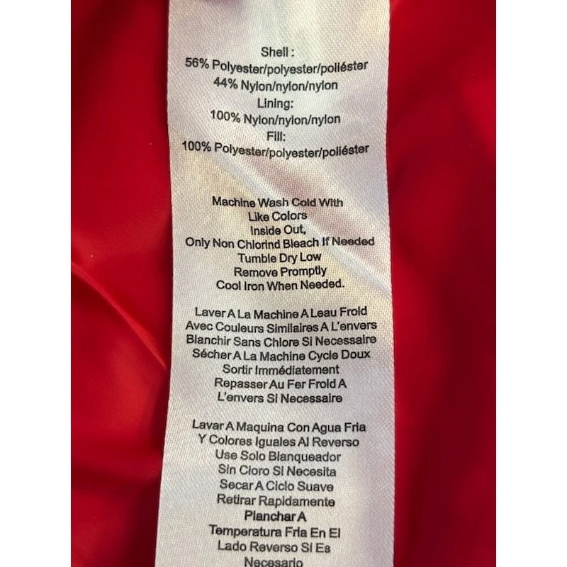 Calvin Klein Performance Women's Size Medium Red Quilted Puffer Zip Front Vest - Image 5