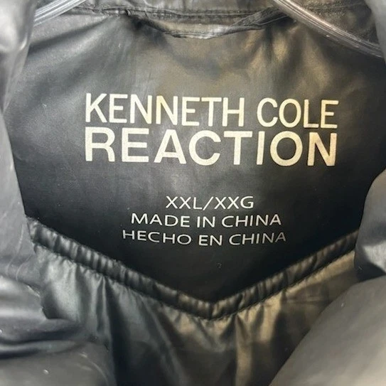 Kenneth Cole Reaction Women's Size XXL Black Chevron Down Blend Puffer Jacket - Image 5