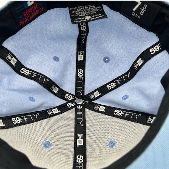 New Era Unisex Size 7 3/8 Light Blue LA Dodgers Fitted Baseball Cap - Image 3