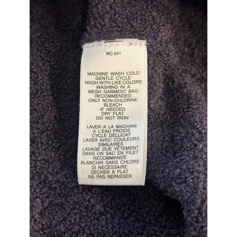 Exofficio Long Sweater Women's Size Medium Purple Cowl Neck Long Sleeve Soft - Image 5