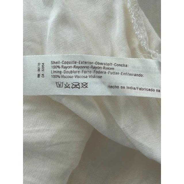 Free People Women's Size Small White Lace Crochet Mini Dress Flutter Sleeve - Image 6