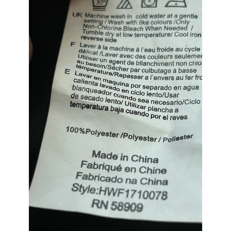 Halston Women's Size Medium Black Wrap Knot Front V-Neck Long Sleeve Blouse Top - Image 5