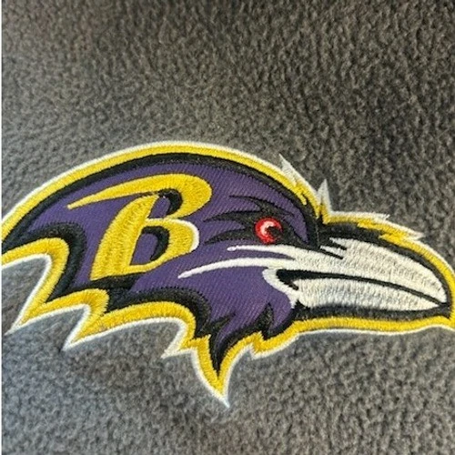 Baltimore Ravens NFL Fleece Vest Full Zip Gray Men's Size XL - Image 3