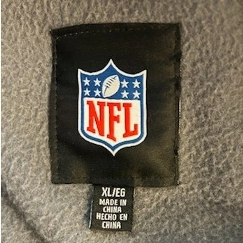 Baltimore Ravens NFL Fleece Vest Full Zip Gray Men's Size XL - Image 4