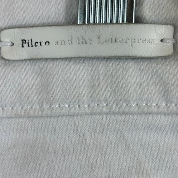 Pilcro And The Letterpress Women's Size 29 High Rise Skinny Jeans White - Image 6