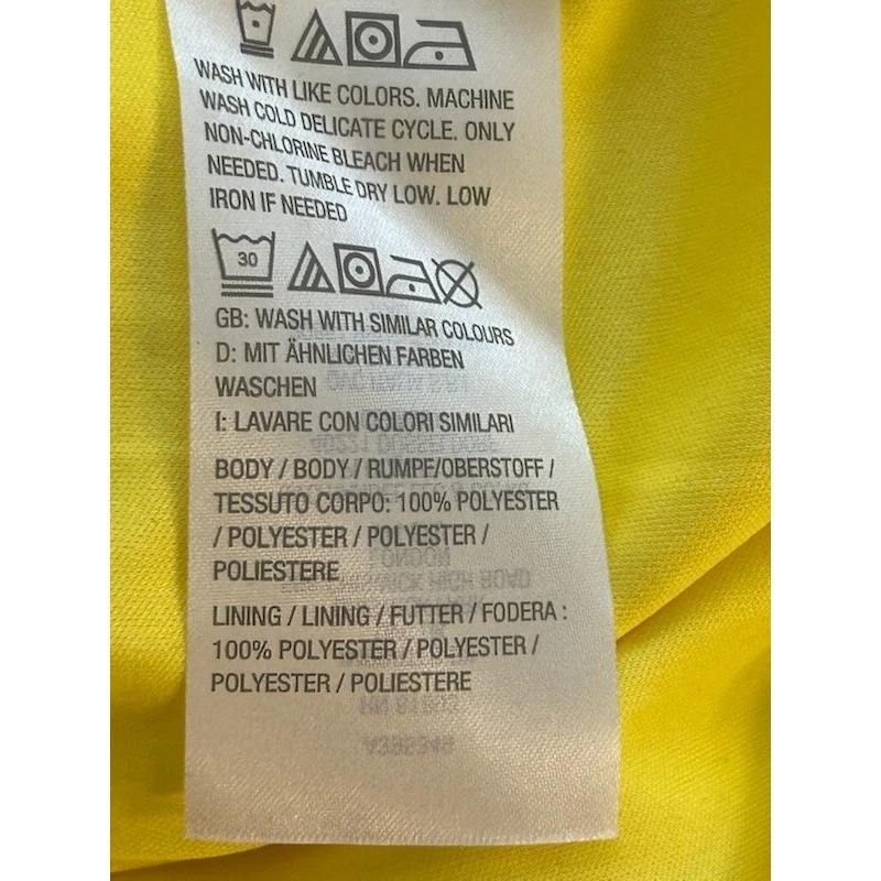 Jason Wu Women's Size Medium Yellow Daisy Print Long Sleeve V Neck Blouse Top - Image 4