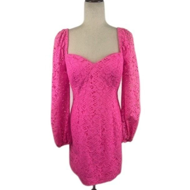 NWT Lilly Pulitzer Dress Women's Size Small Pink Hey Bouquet Julian Lace $278