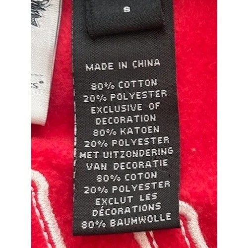 Harley Davidson Women's Size Small Red Black Raglan Bomber Sweatshirt Top - Image 6