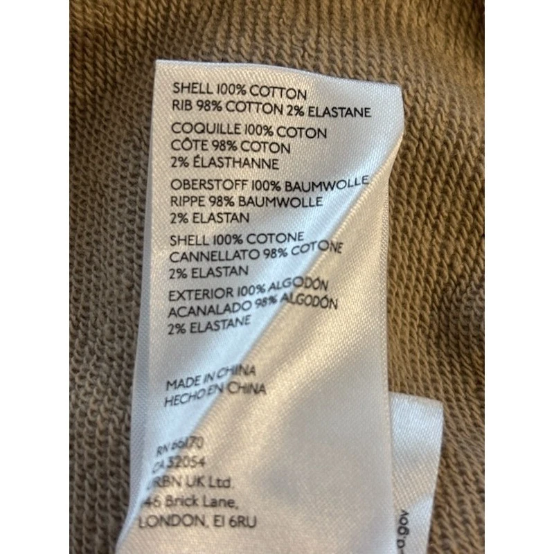 Anthropologie Women's Size XS Taupe Cropped Pullover Sweatshirt - Image 5