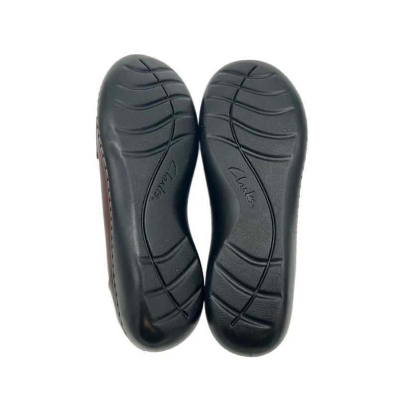 Clarks Women's Loafers Size 8M Brown Leather Tassel Shoes Ultimate Comfort - Image 4