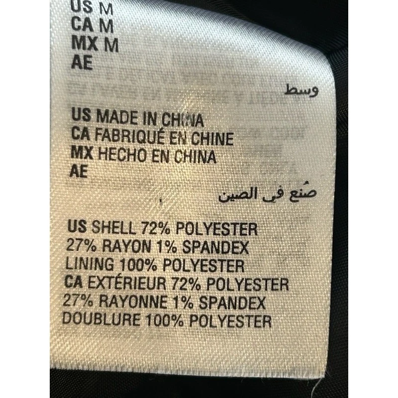 INC International Concepts Plaid Blazer Puff Green Blue Women's Size Medium - Image 4