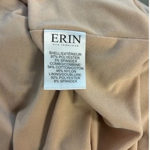 ERIN Fetherston Black Lace Overlay Fit Flare Dress 3/4 Sleeve Size 10 Party - Image 5