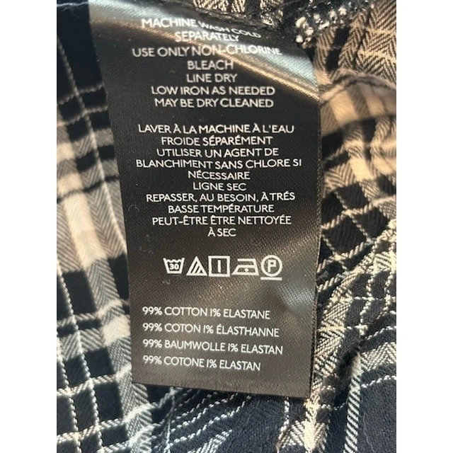 Pilcro Anthropologie Plaid Ruffle Long Sleeve Blouse Top Shirt Womens Size Small - Image 7