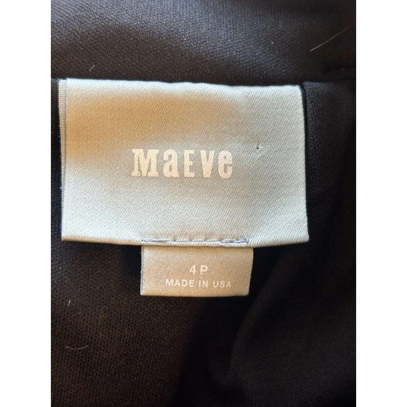 Maeve Anthropologie Abstract Textured Striped Wool Pencil Skirt Size 4P 4 Petite - Image 3