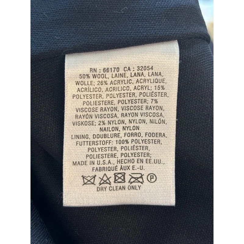 Maeve Anthropologie Abstract Textured Striped Wool Pencil Skirt Size 4P 4 Petite - Image 4