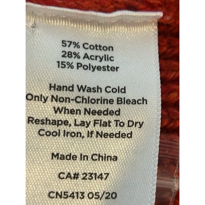 New Talbots Women's Cable Waffle Knit Sweater Button Detail Long Sleeve Size XL - Image 5