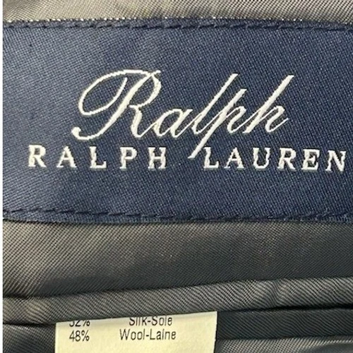 Ralph Lauren Men's Size 42L Grey Plaid Wool Blend Sport Coat Blazer - Image 3
