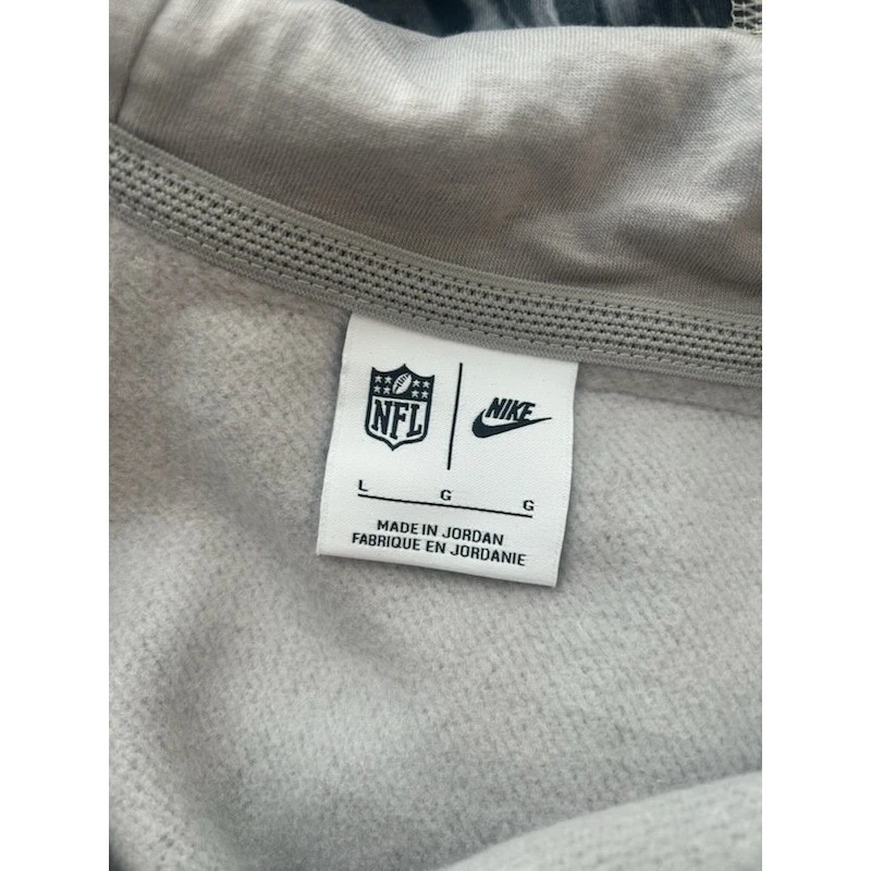 Nike NFL Houston Texans Hoodie Sweatshirt Full Zip Gray Mens Size Large - Image 4