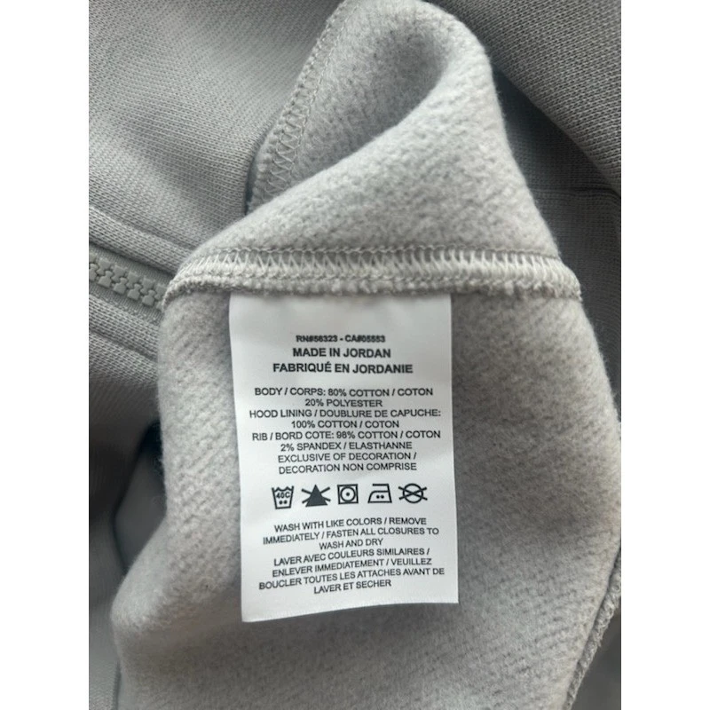 Nike NFL Houston Texans Hoodie Sweatshirt Full Zip Gray Mens Size Large - Image 5