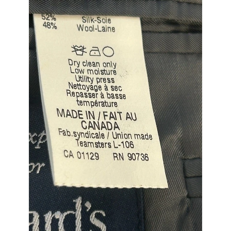 Ralph Lauren Men's Size 42L Grey Plaid Wool Blend Sport Coat Blazer - Image 5