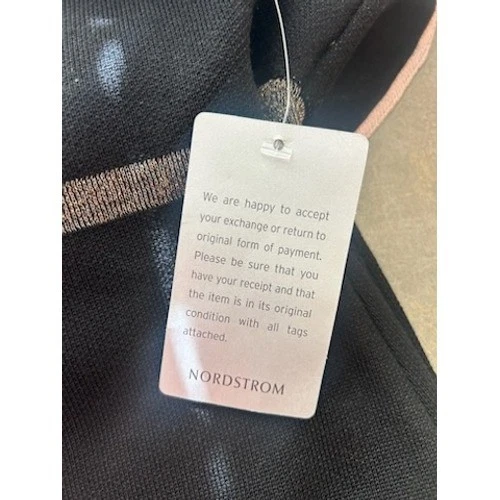 New Taylor Black Knit Sheath Dress Ruffle Hem Career Cocktail Party Medium - Image 5