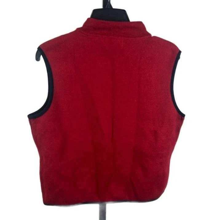 Vintage Woolrich Women's Sweater Vest Red Christmas Holiday Stockings Size Large - Image 2