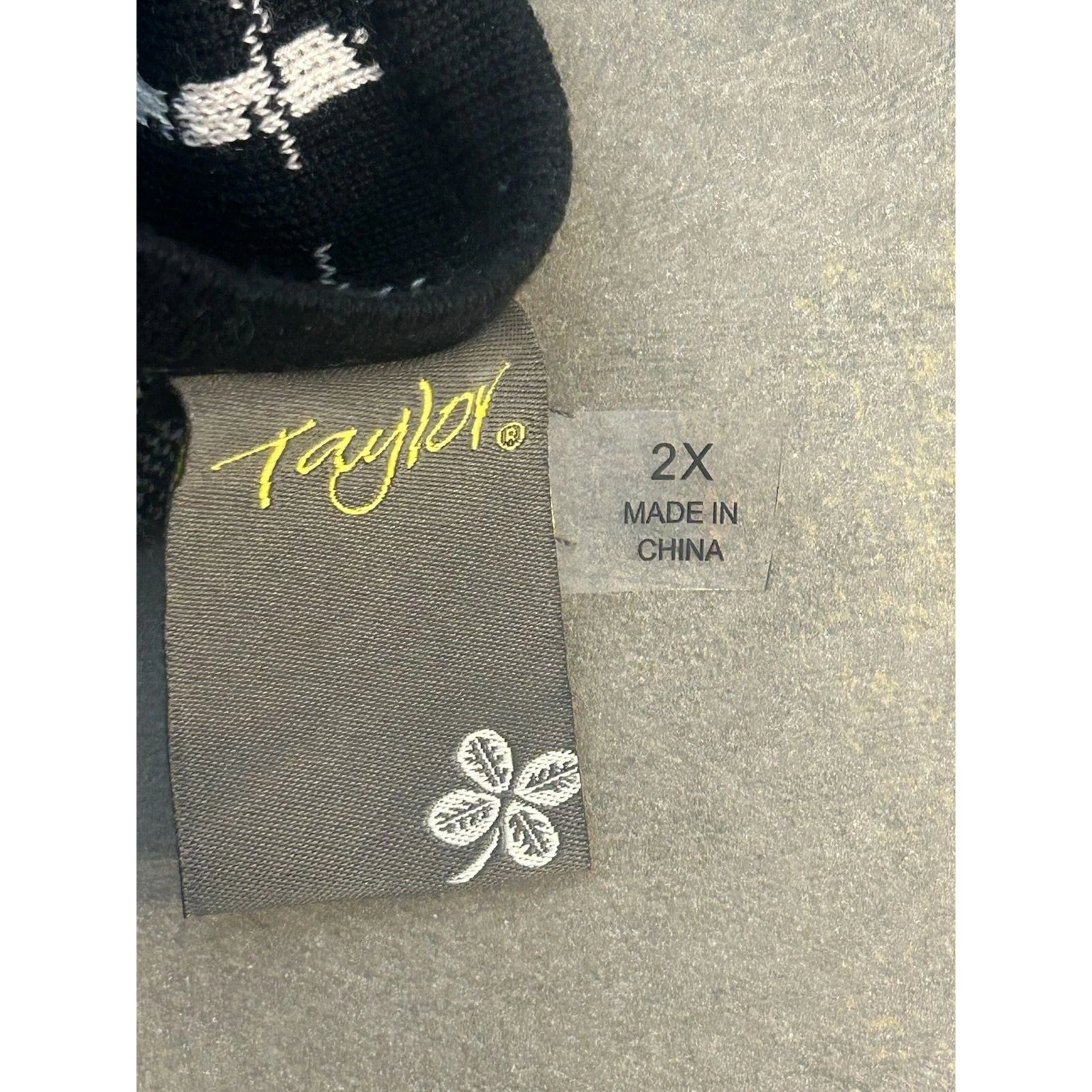 Taylor Plaid Black Tweed Dress Fringe Trim Elbow Sleeves Career Casual Size 2X - Image 5