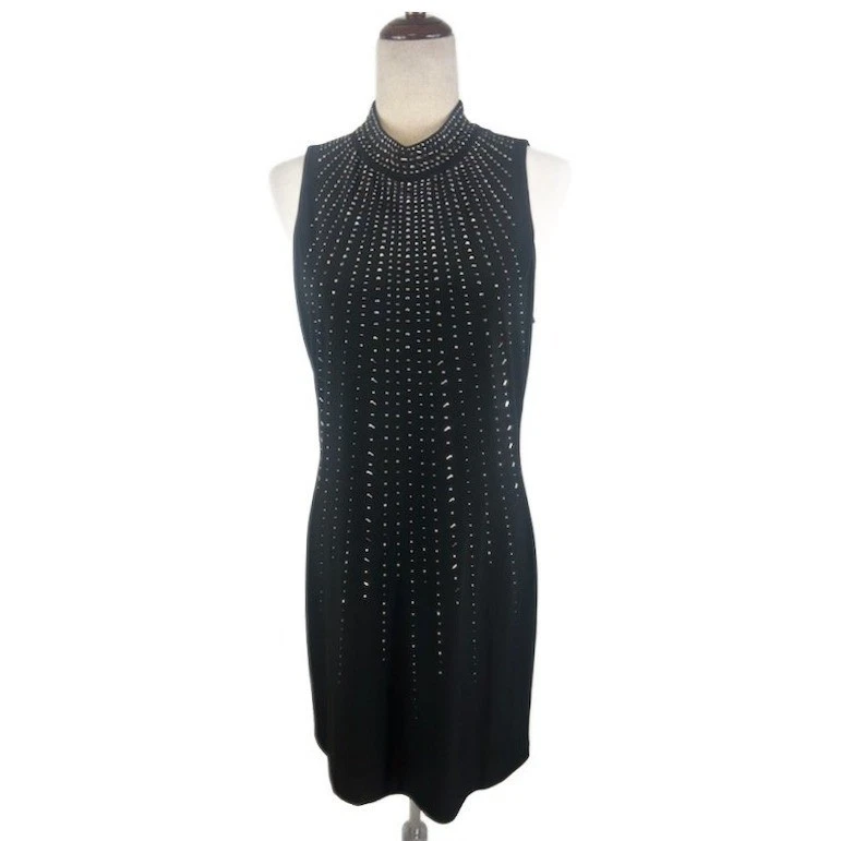 New White House Black Market Dress Crystal Accents Cocktail Party Size Medium
