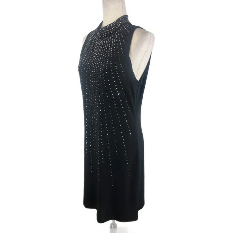 New White House Black Market Dress Crystal Accents Cocktail Party Size Medium - Image 2