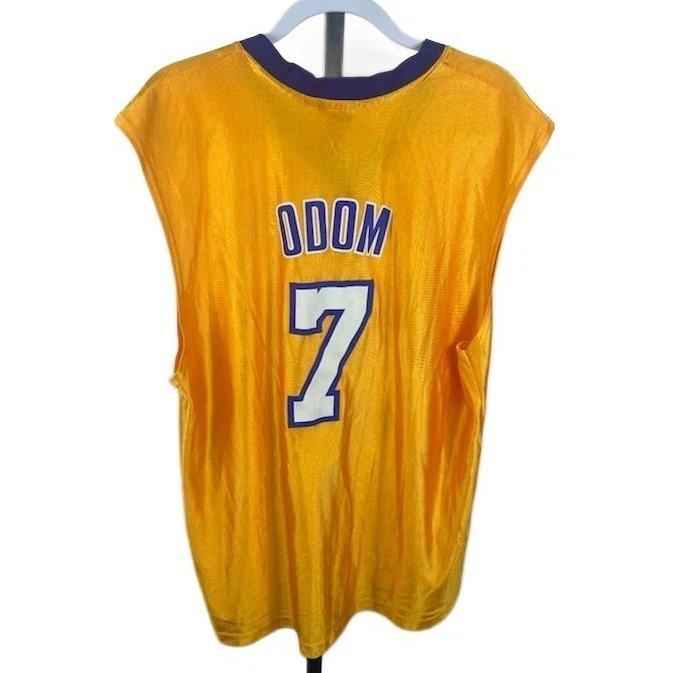 Vintage NBA LA Lakers Lamar Odom #7 Jersey Sleeveless Basketball Size XL - Image 2