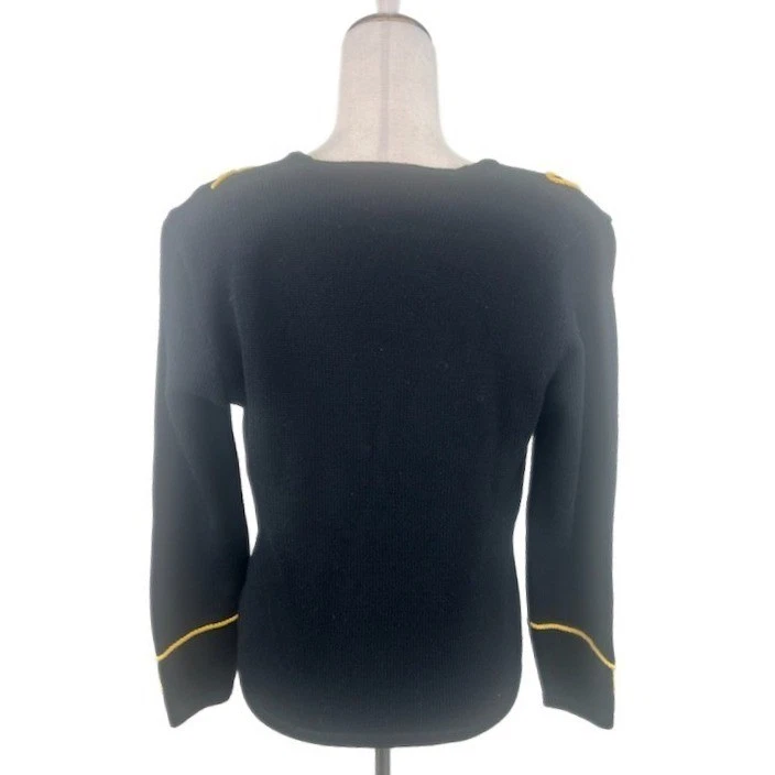 Vintage Y2K Susan Bristol Petites Cardigan Sweater Embroidered Tassel Medium - Image 3