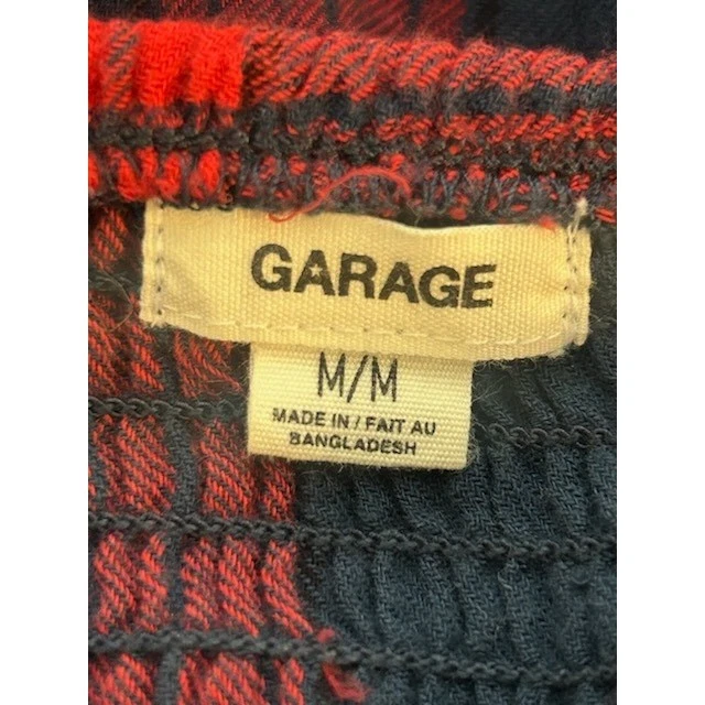 Garage Flannel Dress Plaid Tartan Buffalo Blue Red Check Mini Casual Size Medium - Image 4