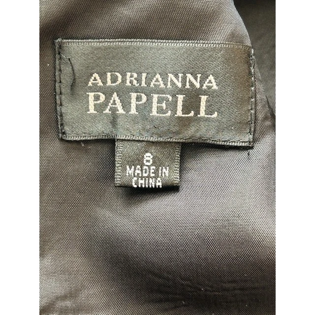 Adrianna Papell Black Sleeveless Fit & Flare Dress Geometric Circles Size 8 - Image 3