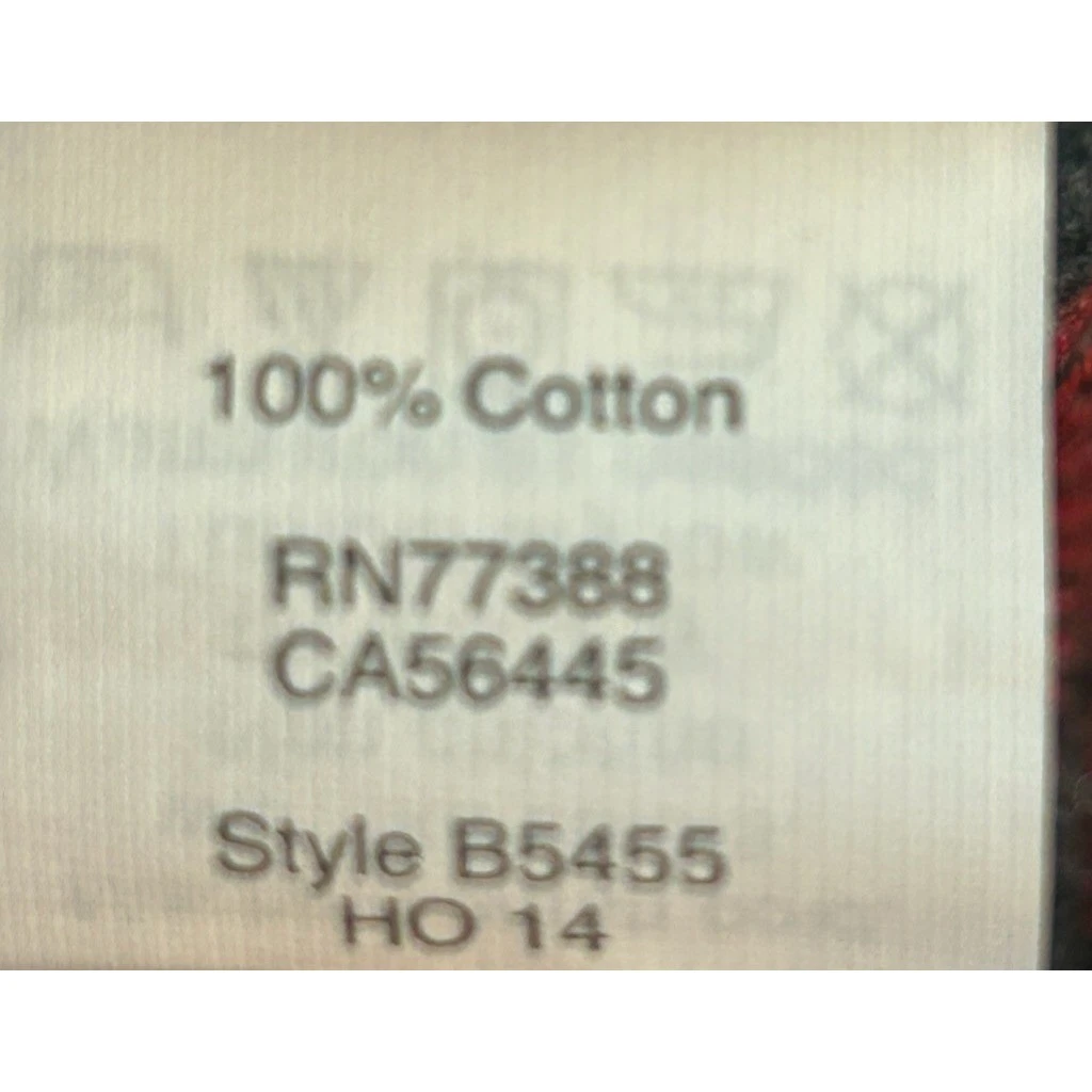 Madewell Red Black Buffalo Plaid Flannel Top Blouse Long Sleeve Size Medium - Image 5