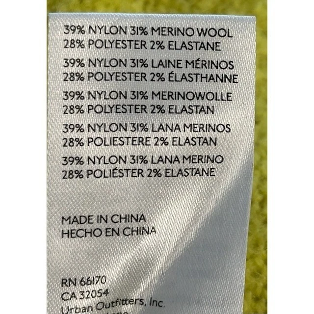 Maeve by Anthropologie Sweater Women's Size Small Shaggy Textured V-Neck Yellow - Image 5